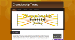 Desktop Screenshot of championshiptiming.com